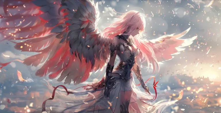 anime characters with wings angel girl