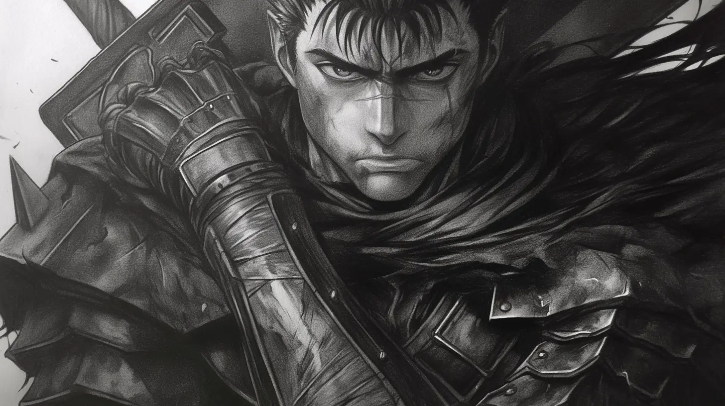 hardest anime character to draw berserk