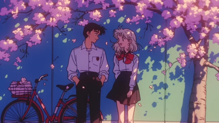 90s anime art highschool